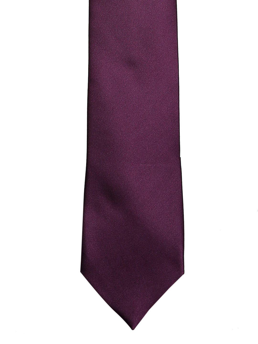 tossido purple solid skinny tie