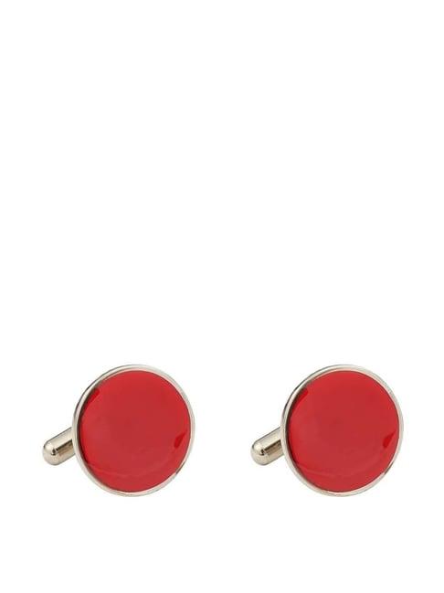 tossido red solid cufflinks