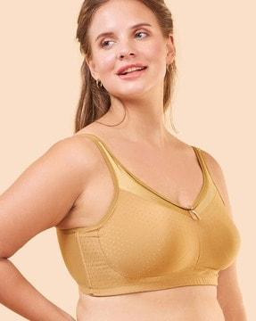 total-support bra with bow accent