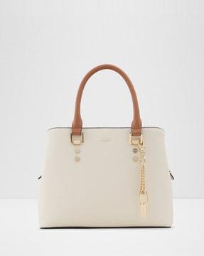 tote bag with contrast strap