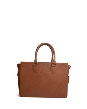 tote bag with dual handles & pouch