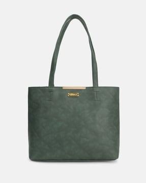 tote bag with metallic logo