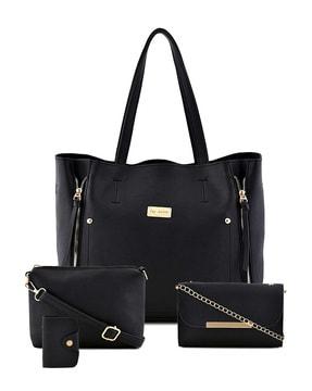 tote handbag with pouches combo set