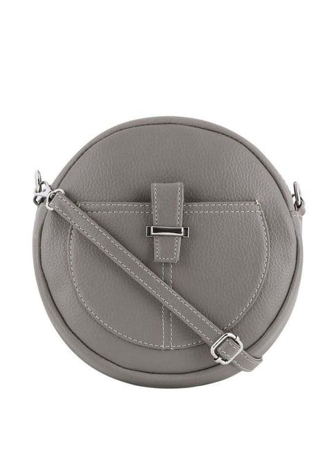 toteteca circle grey solid medium sling handbag