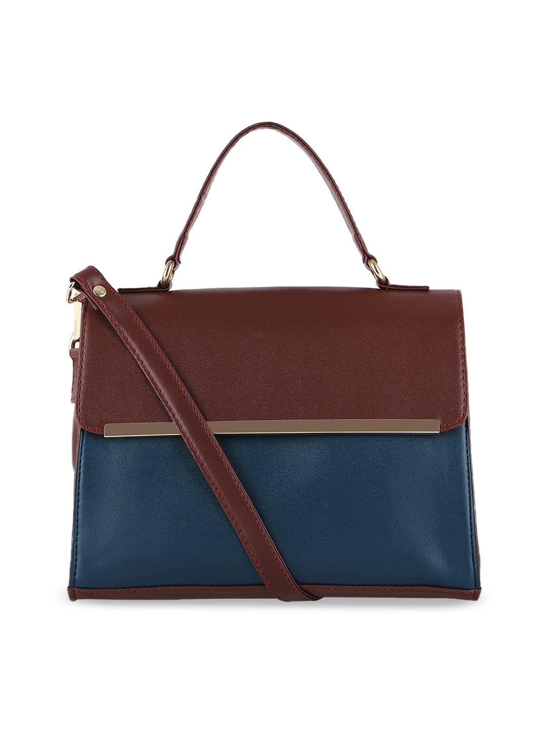 toteteca colourblocked structured satchel