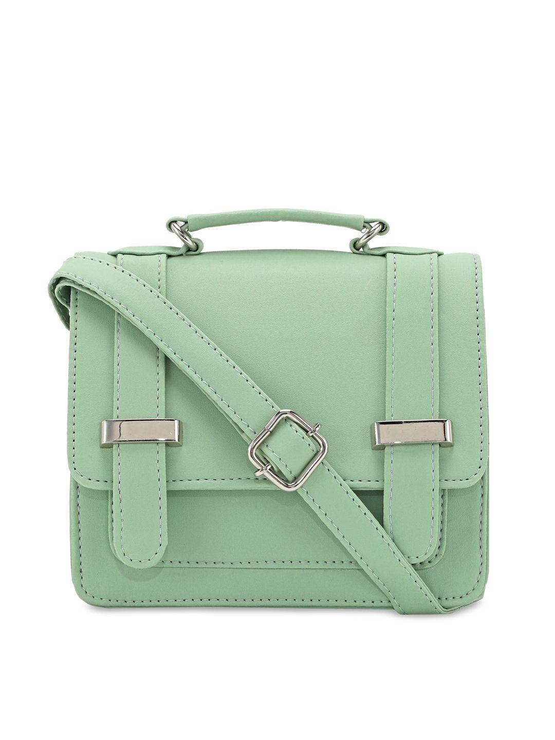 toteteca green pu structured satchel