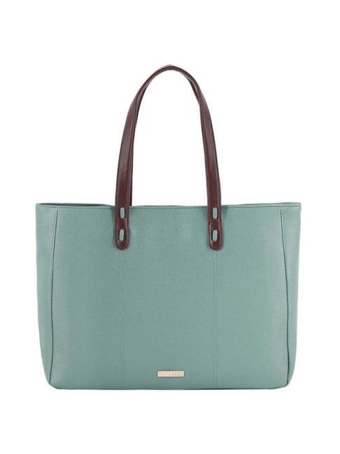 toteteca green solid medium tote handbag