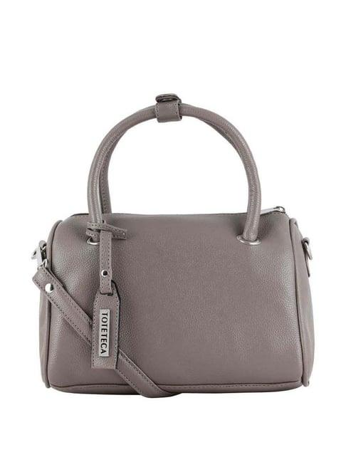 toteteca grey solid medium handbag