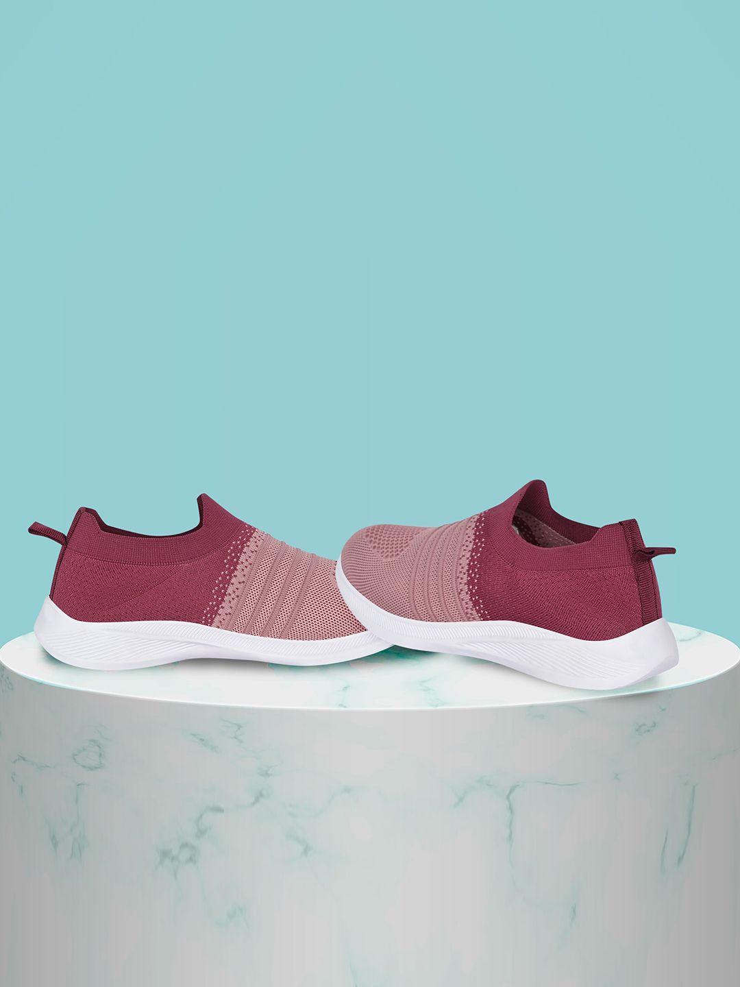 tpent women woven design antibacterial mesh comfort insole contrast sole sneakers