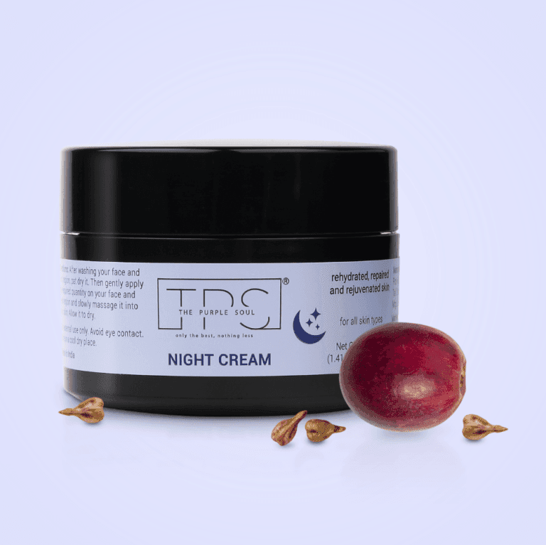 tps night cream for glowing skin and anti-aging effects