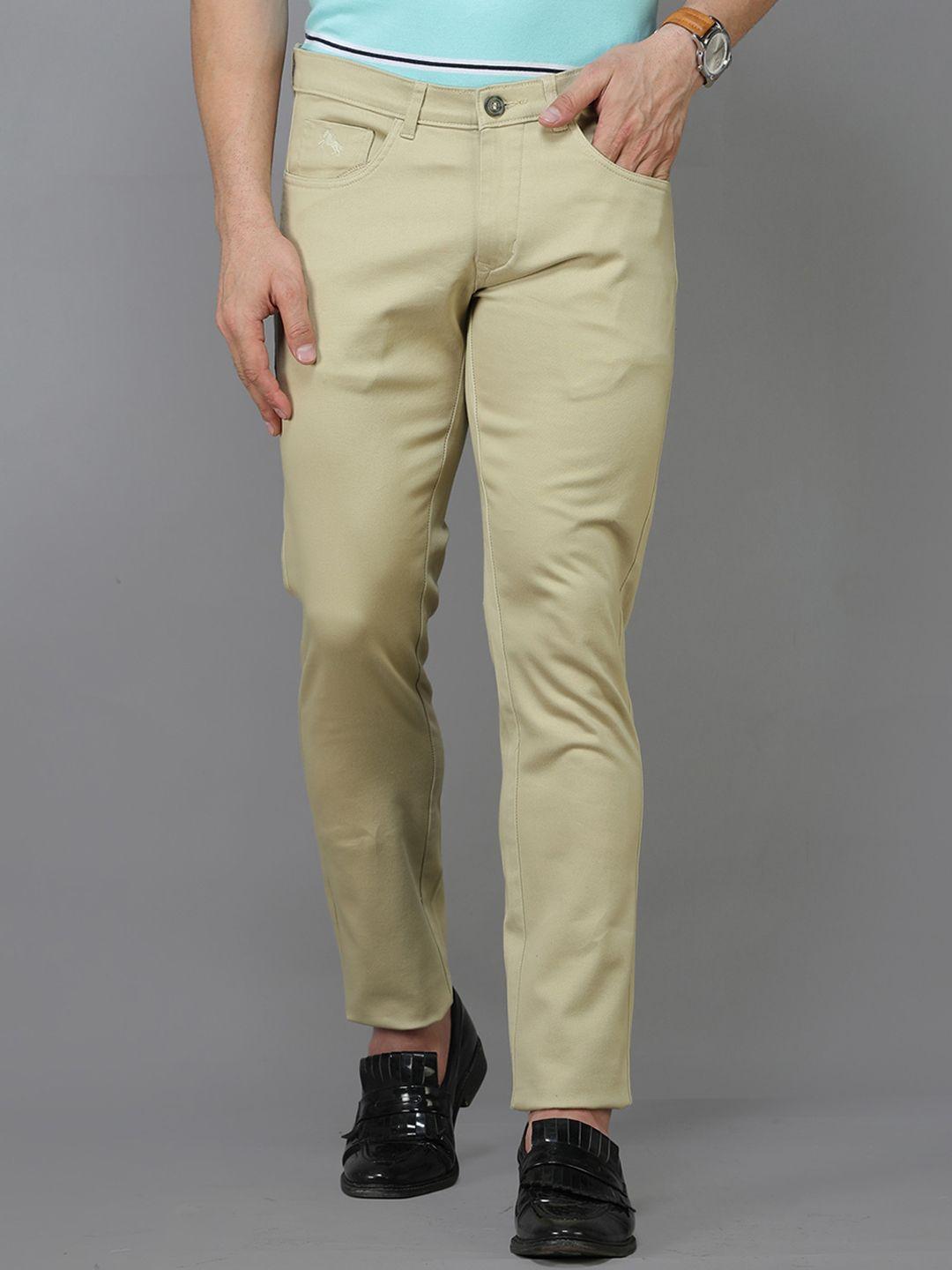 tqs men comfort mid-rise trousers