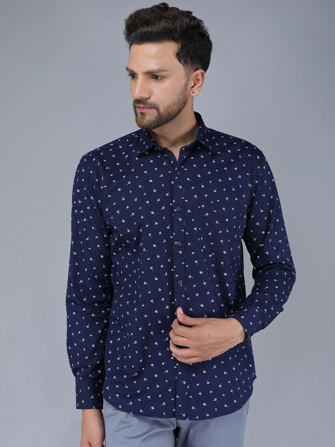 tqs men printed casual shirt