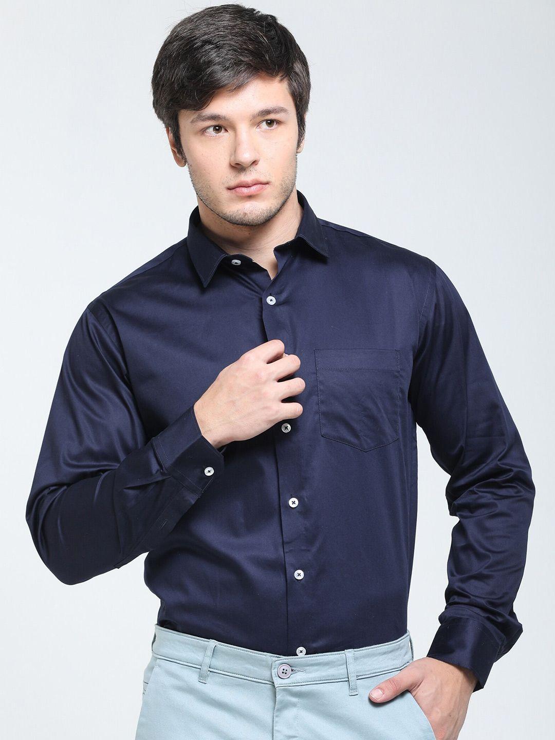 tqs spread collar cotton formal shirt