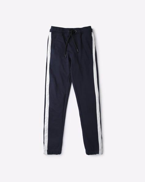 track pants with contrast side panels