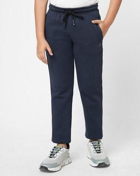 track pants with drawstrings waist