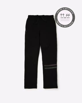 track pants with elasticated drawcord