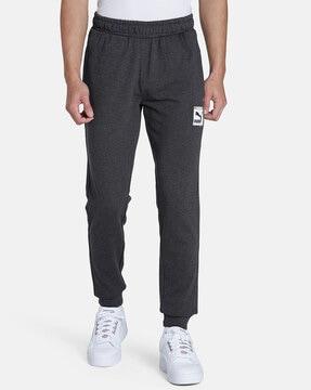 track pants with logo print