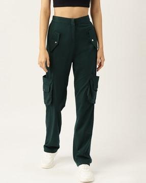 track pants with patch pockets