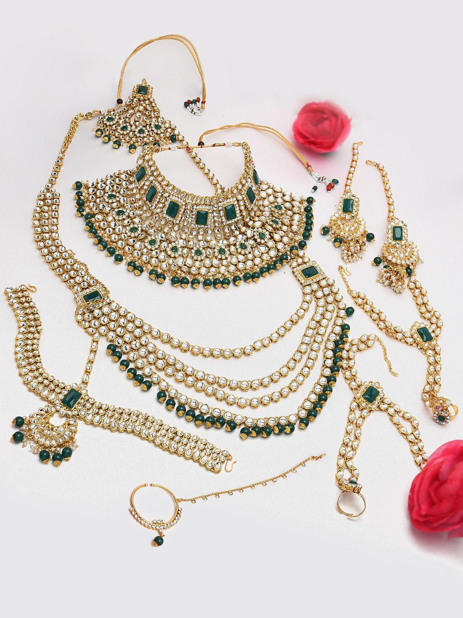 traditional indian dulhan bridal jewellery set-zpfk10362