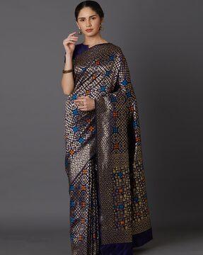 traditional jacquard saree