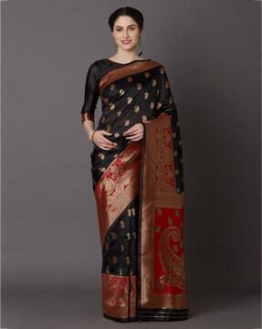 traditional jacquard saree