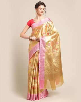 traditional saree with blouse piece