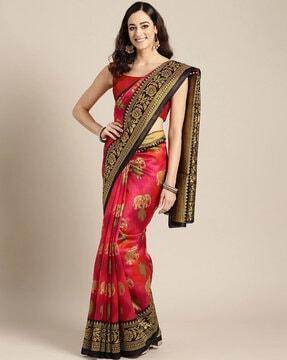 traditional saree with blouse piece