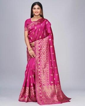 traditional saree with blouse piece