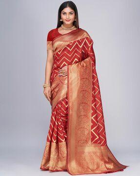 traditional saree with blouse piece