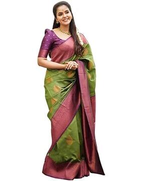 traditional saree with blouse piece