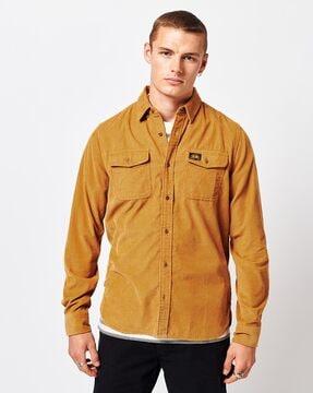 trailsman cord shirt with flap pockets