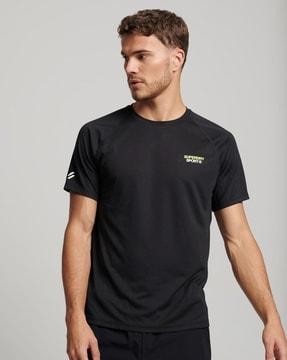 train active ss men's black t-shirt