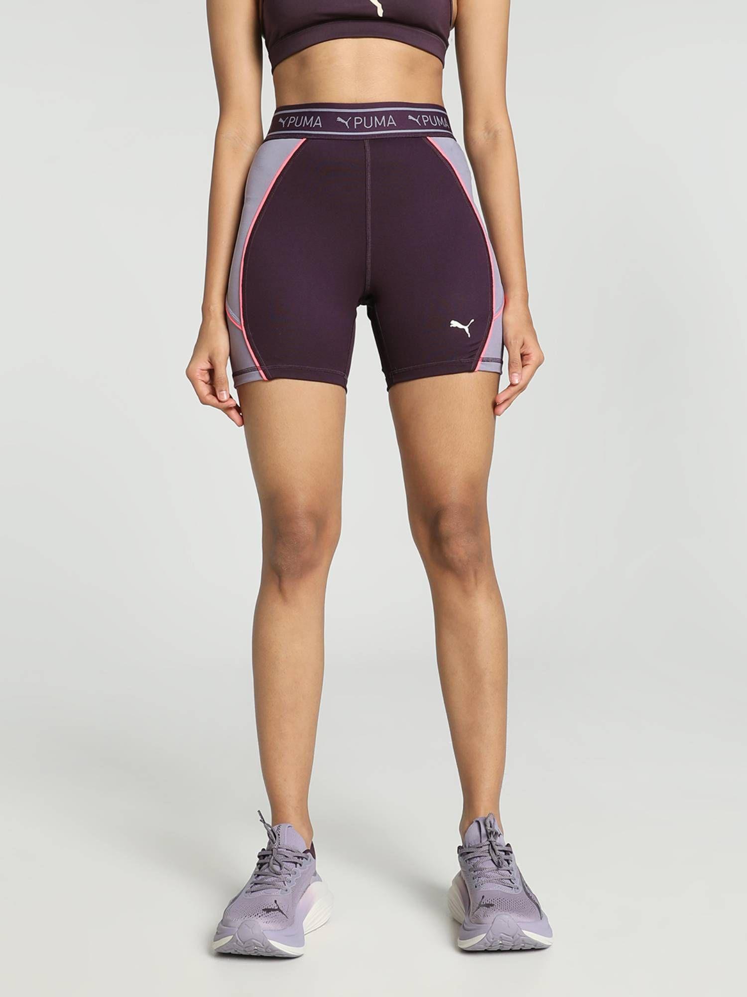 train strong 5" women purple shorts