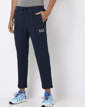 training polyester contrast logo track pants