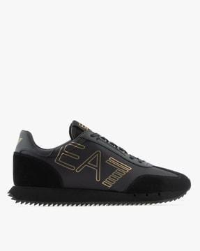 training contrast lettering logo sneakers