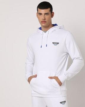 training cotton regular fit hoodie