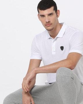 training cotton regular fit polo t-shirt