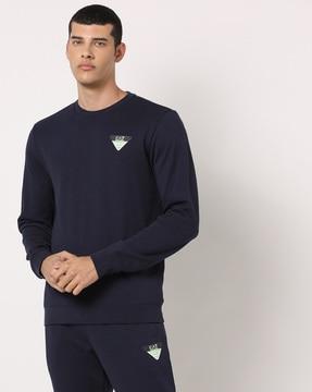 training cotton regular fit sweatshirt