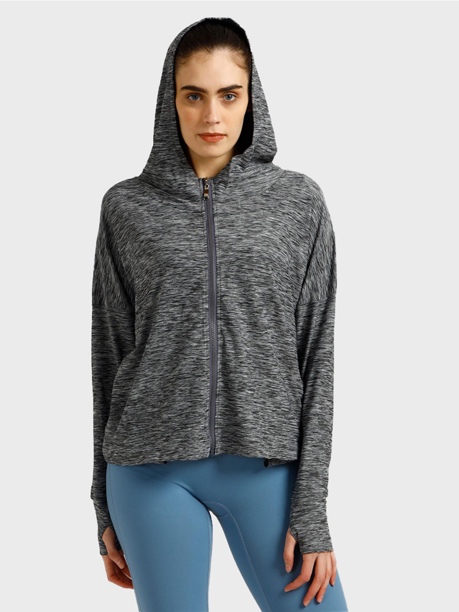 training hooded zip up jacket