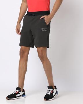 training logo shorts with insert pockets