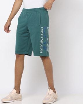 training maxi logo print bermudas