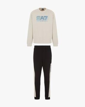training tracksuit with contrast maxi logo