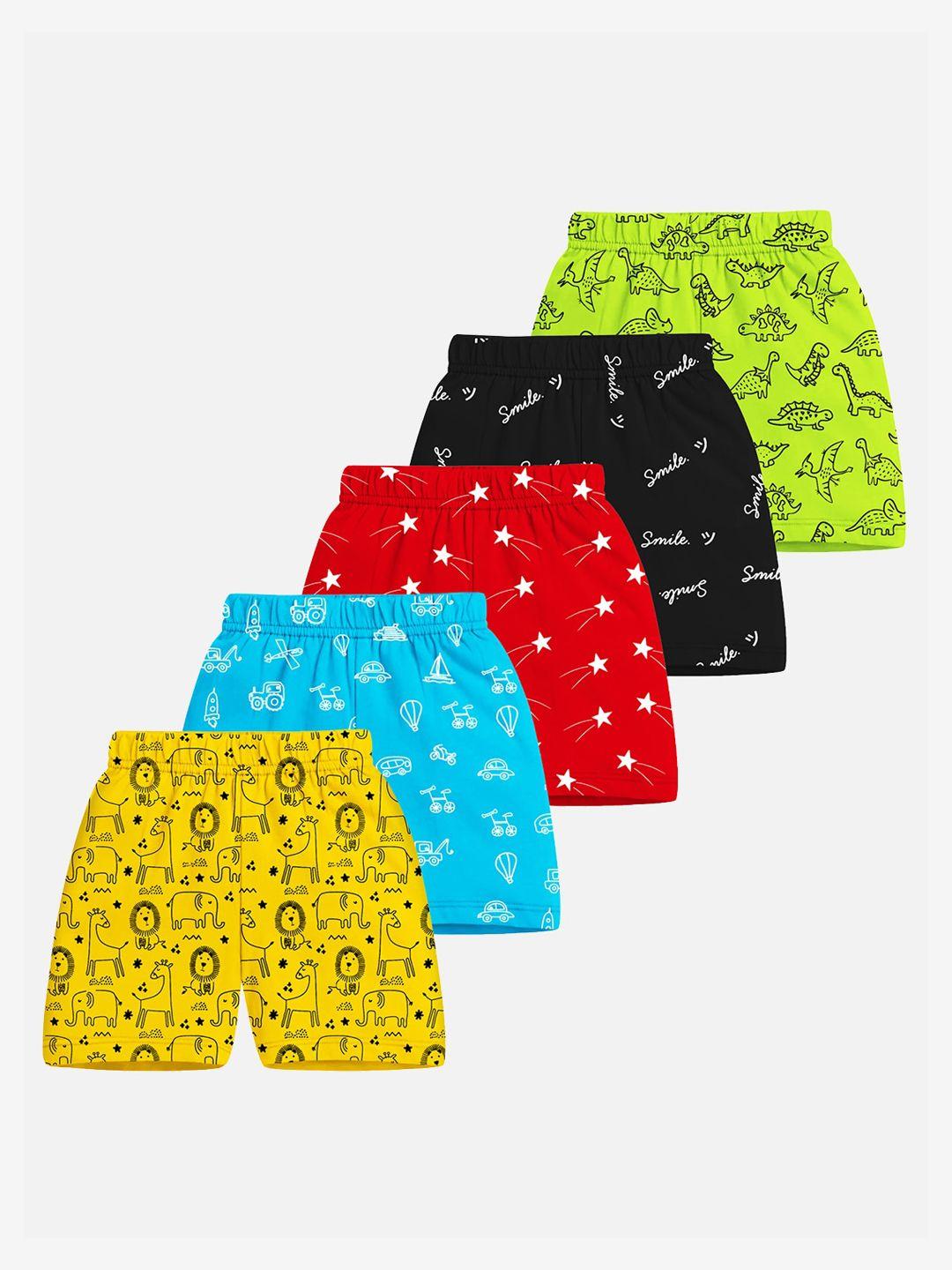 trampoline boys pack of 5 conversational printed shorts