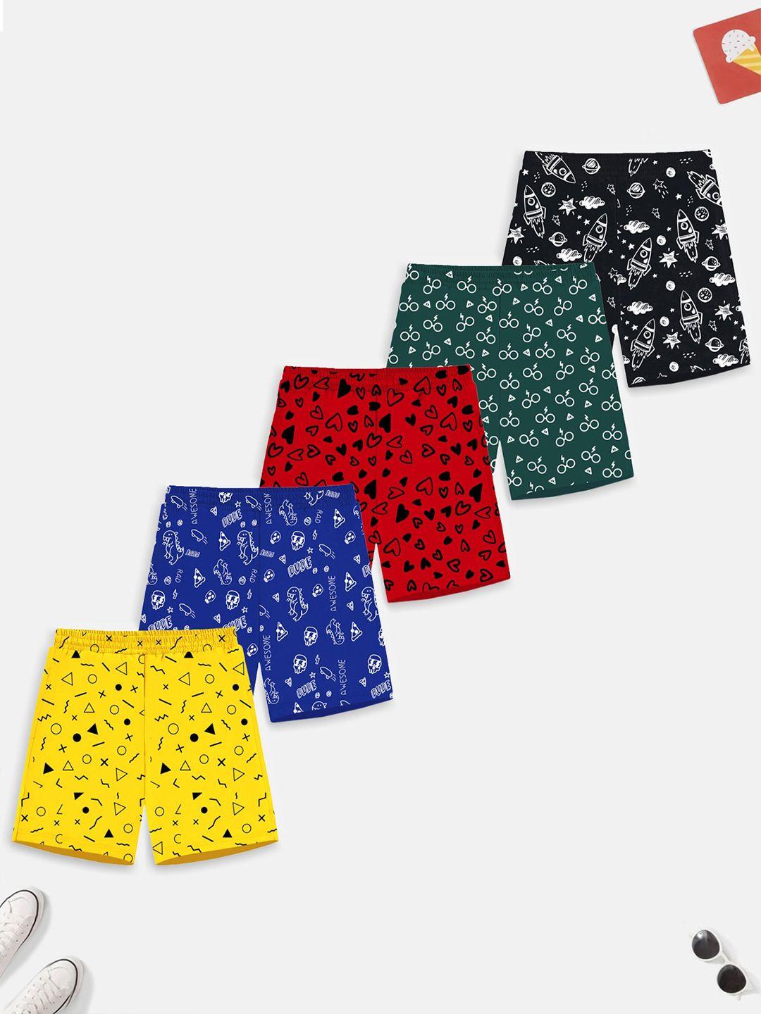 trampoline boys multicoloured conversational printed shorts