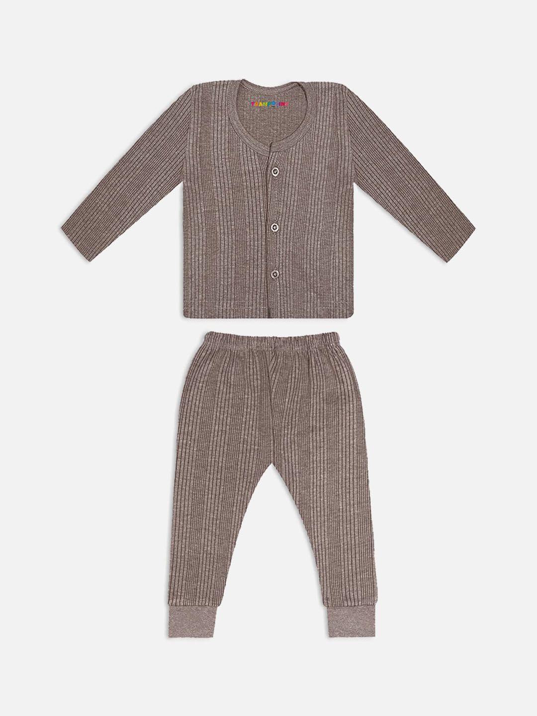 trampoline infants striped cotton thermal set