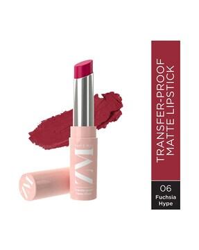 transfer-proof power matte lipstick - fuchsia hype