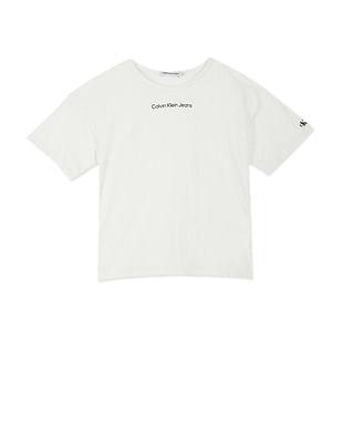 transitional cotton logo boxy t-shirt