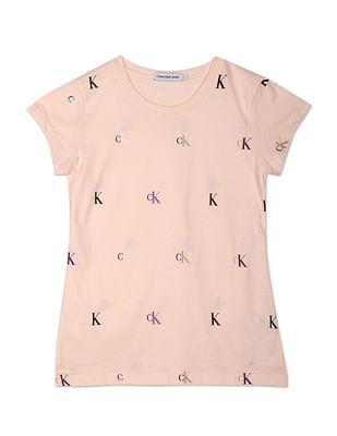 transitional cotton monogram slim t-shirt