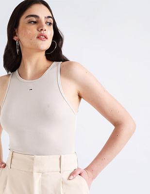 transitional organic cotton essential ribbed top