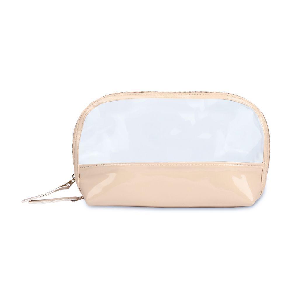 transparent makeup pouch for women(peach) (one size)